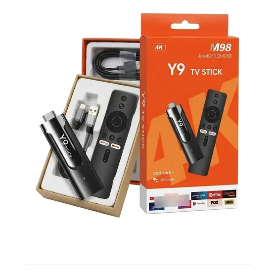 Tv Box Y9 Android Tv Stick 11 4k Youtube Netflix Original