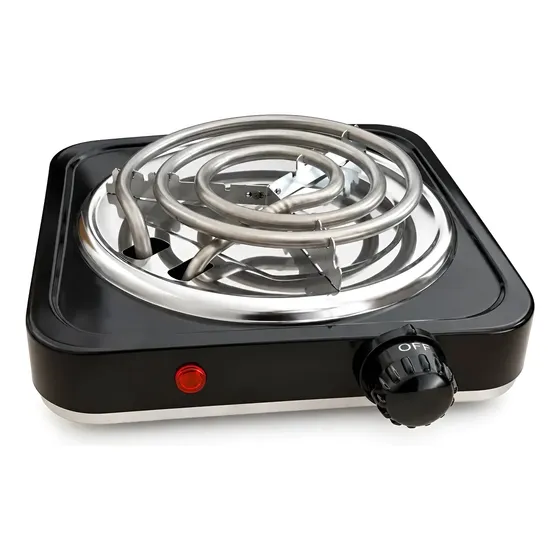 Fogão Cooktop Elétrico 1 Uma Boca Portátil Compacto De Mesa