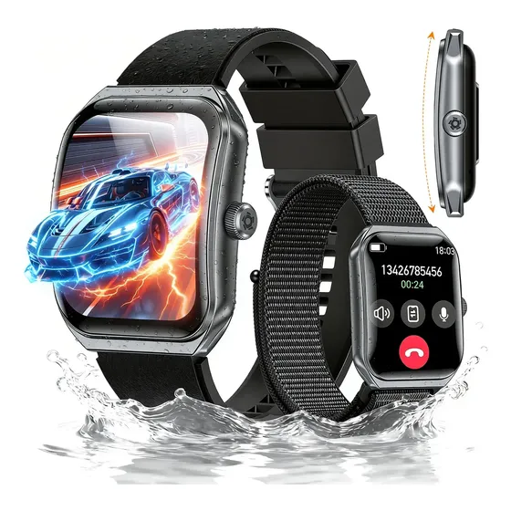 Smartwatch NOVANTE HT-1287 com Tela Curva AMOLED de 1.95" e Chamadas Bluetooth IP68