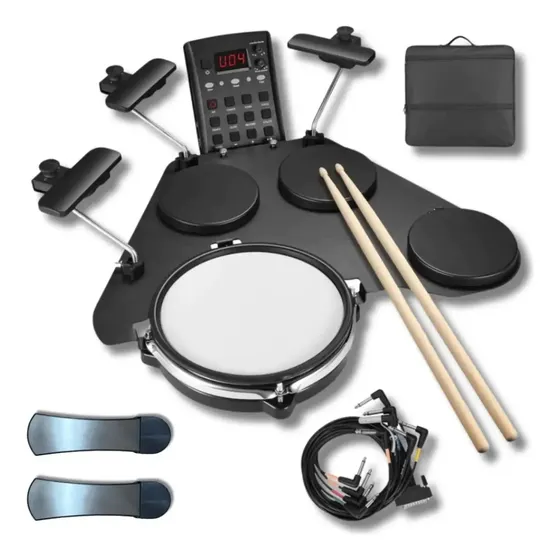 Bateria Eletrônica Portatil Seven Cpd-1000 Preto