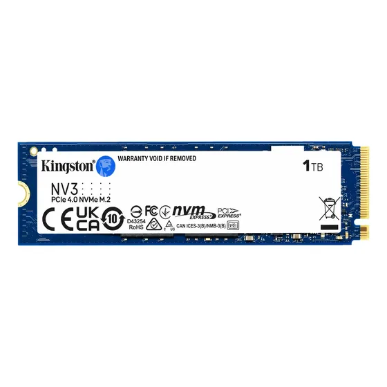 Ssd Nvme Kingston 1tb Nv3 M.2 2280 Pcie 4.0 Nf-e Cor Ssd Nvm