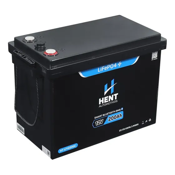 Bateria Lifepo4 12v 200ah Lítio E Bluetooth 2,5 Kwh