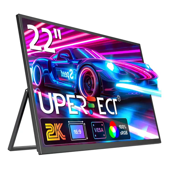 Monitor Portátil Uperfect de 22" QHD 2K IPS para Gamer
