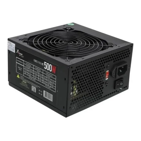 Fonte 500w Real Para Pc Gamer Bivolt 20/24pinos Computador