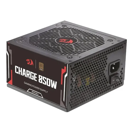 Fonte Gamer Redragon Charge 850w Preto Atx 80 Plus Bronze