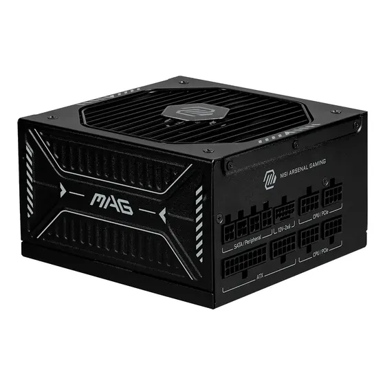 Fonte de alimentação Msi Mag A1000gls Pcie5 1000w 80+ Gold Black