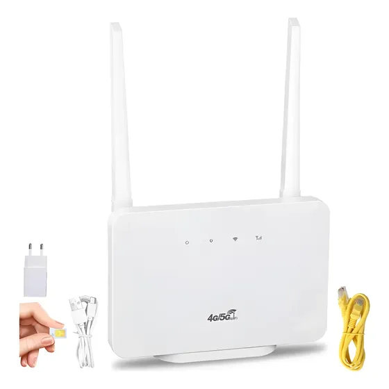 Roteador Wi-fi Com Slot Sim Chip 2 Antenas 4g 300mbs