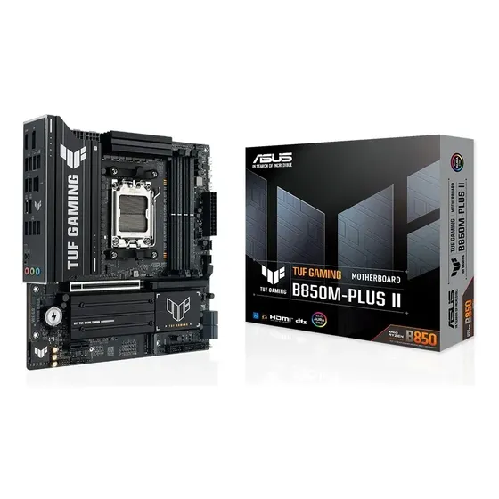 Placa Mãe Asus Tuf Gaming B850m-plus Ii Amd Am5 Matx 4x Ddr5 Preto