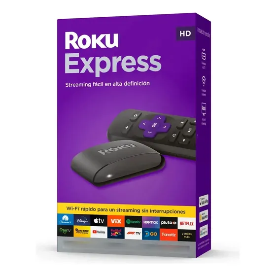 Reprodutor De Tv Hd Roku Express H313 Com Controle Remoto