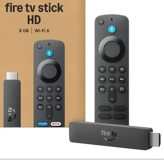 Amazon Fire Tv Stick Hd 8gb Wi-fi 6 Com Controle Por Voz Preto De Voz