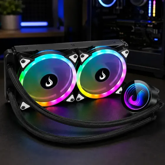 Water Cooler 240mm | Rise Mode | Black Argb