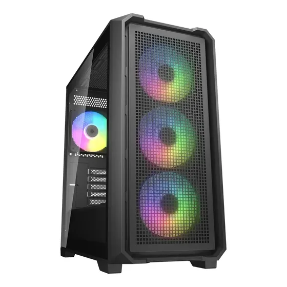 Gabinete Gamer Cougar MX600 Mini V2 Preto Mini Tower 4 Fans