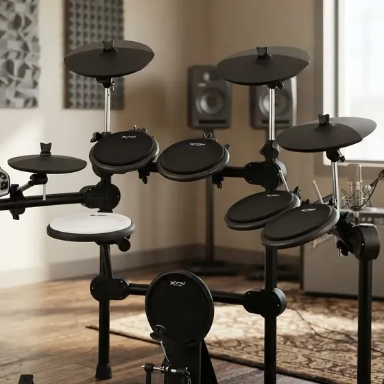Bateria Eletrônica X-pro Ed100 Dual Zone Usb Midi Pedais