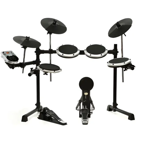 Bateria eletrônica Behringer XD8 de 8 corpos com 123 sons usb - preto