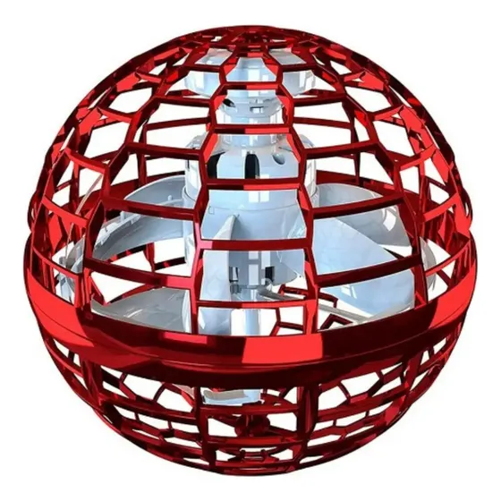 Bola Drone Voadora Led Hand Spinner Com Controle Infantil Cor Vermelho Bola Drone Voadora Led Hand Spinner Com Controle Infantil Cor Vermelho