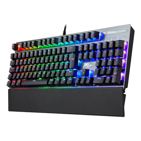 Teclado Mecânico Gamer Pkb92 Cor de teclado Preto Idioma Português Brasil