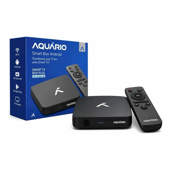 Aquário Stv-3000 Plus 4k 16gb 2gb Tv Box Preto
