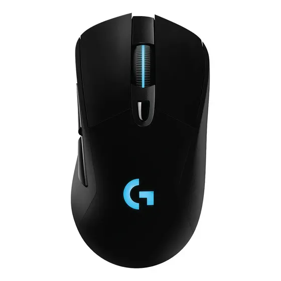 Mouse Gamer Sem Fio Logitech G703 LIGHTSPEED RGB LIGHTSYNC, 6 Botões Programáveis, Sensor HERO 25K, Recarregável, Compatível POWERPLAY