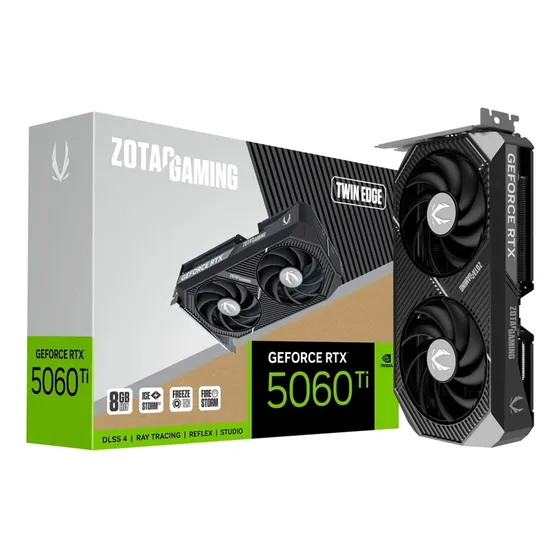 Placa De Vídeo Zotac Twin Edge Rtx-5060ti 8gb Gddr7