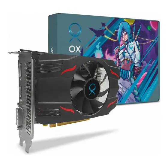 Placa De Vídeo Ox Amd Radeon Rx550, 4gb Gddr5, 128-bit