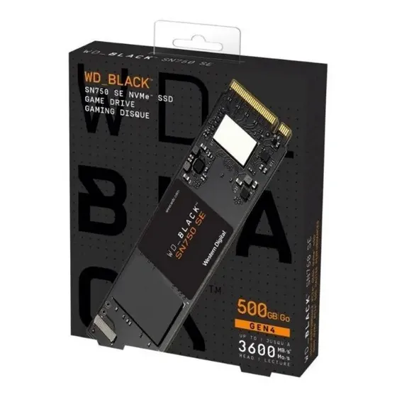 Wd_black 500 Gb Sn750 Se Nvme Ssd Interno Para Jogos - Gen4