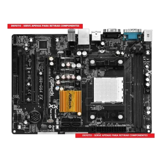 Placa Mãe Defeito Asrock N68-gs4 Fx Socket Am3 Ddr3/usado