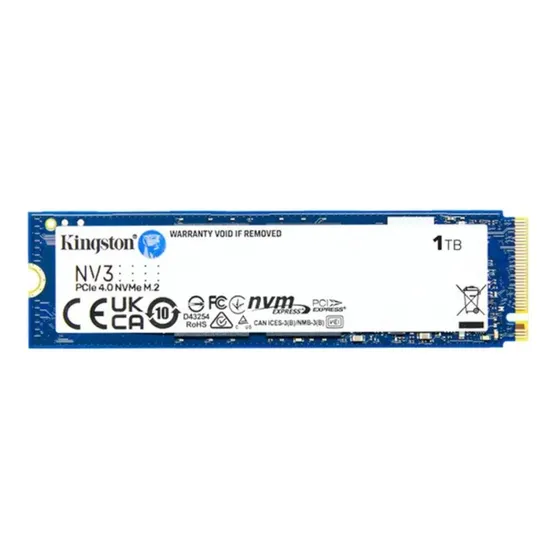 Ssd M.2 Nvme 4.0 1tb Kingston Nv3 2280 6000mb/s E 4000 Mb/s Cor Azul-escuro