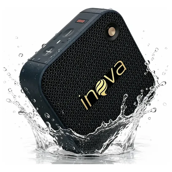 Caixa De Som Bluetooth Pequena Portátil Com Rádio Fm Inova