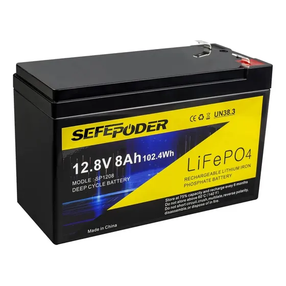 Bateria De Lítio De Ciclo Profundo Sefepoder 12v 8ah Lifepo4
