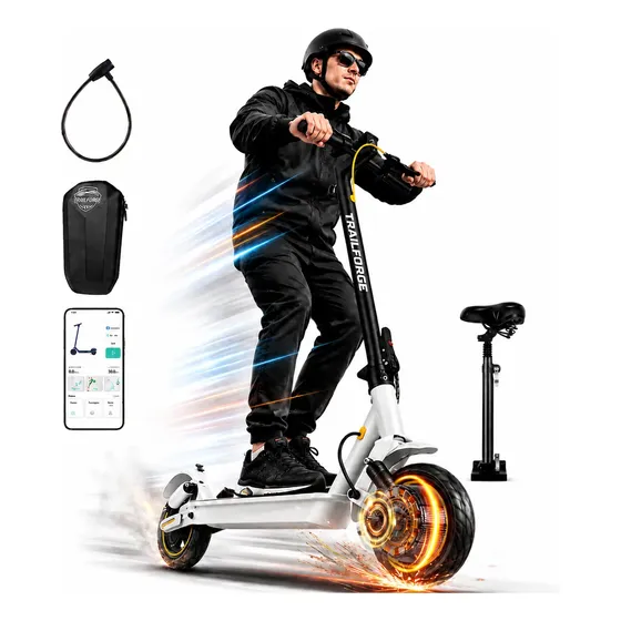 Trailforge Patinete Elétrico 800w 40km/h Dobrável Assentoapp