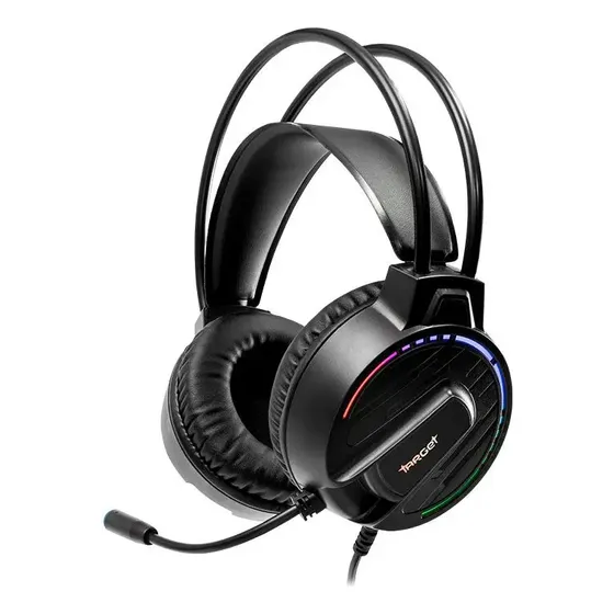 Headset Gamer TGT B33 Rainbow Preto com LED e Microfone