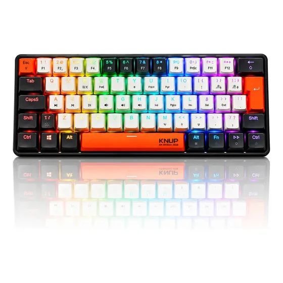 Teclado Gamer Mecânico Led Rgb Switch Blue Abnt2 Rainbow