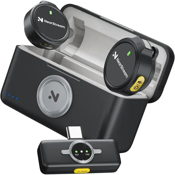 Microfone De Lapela Sem Fio Nearstream Para iPhone/android,