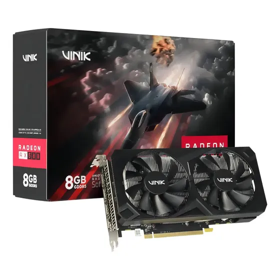 Placa De Vídeo Vinik Amd Radeon Rx580, 8gb Gddr5, 256bits