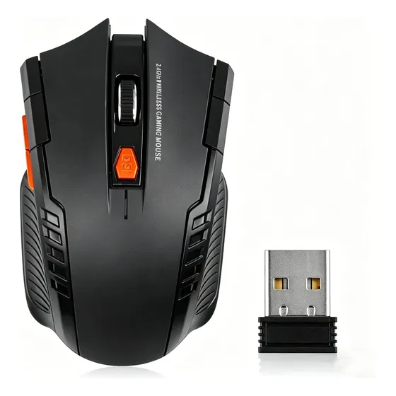 Mouse Sem Fio Usb 2.4g Mouse Óptico Para Jogos 1600dpi