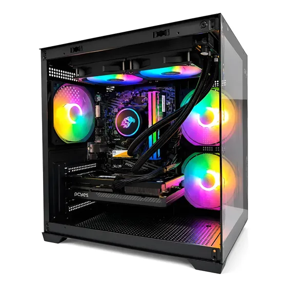 Pc Gamer Black Ryzen 7 5700 B550 Nvme 1tb 32gb Rtx 4060 8gb