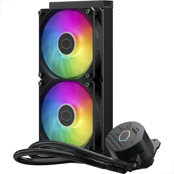 Water Cooler 240mm Masterliquid 240l Core Spectrum Preto Argb Cooler Master Water Cooler 240mm Masterliquid 240l Core Spectrum Preto Argb Cooler Master