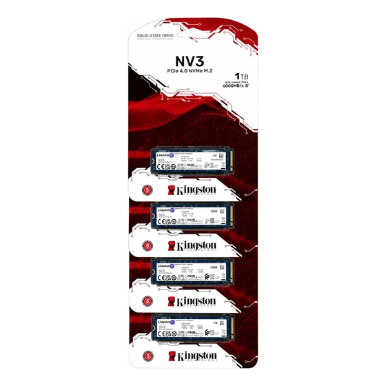 Ssd Kingston Nv3 1tb M.2 2280 Pcie 4.0 Nvme 6000 Mb/s