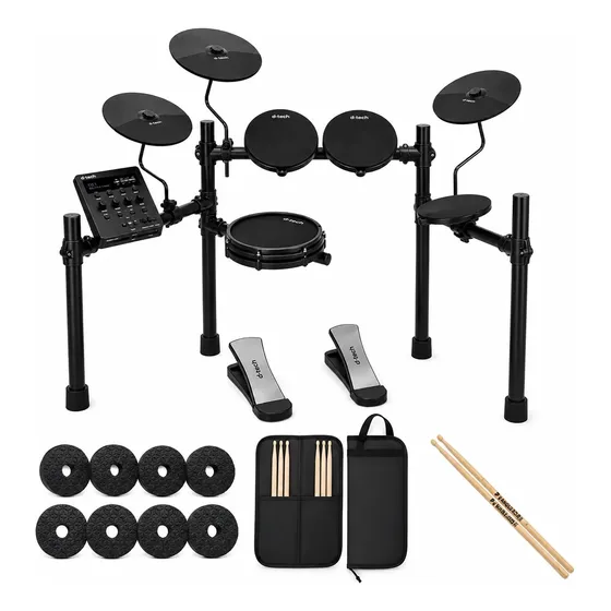 Bateria Eletrônica D-tech Electra Com Caixa Mesh Usb