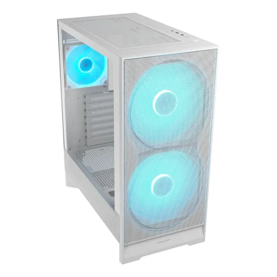 Gabinete Cougar Airface 180 Branco Com 3 Fans