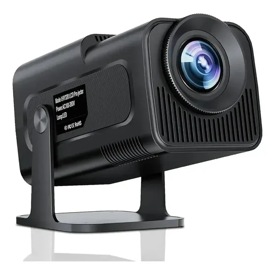 Projetor EDV HY320 Portátil HD Nativo com Android Smart TV, Wi-Fi 6 e Bluetooth