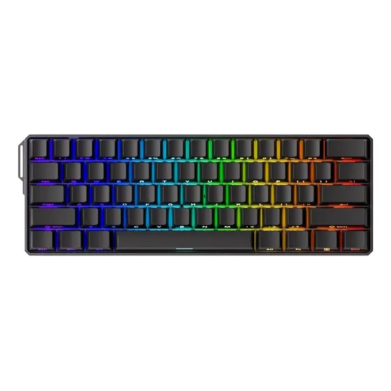 Teclado Magnético Akko Monsgeek Fun60 Ultra Sp Rgb Preto 8k Preto Inglês Us