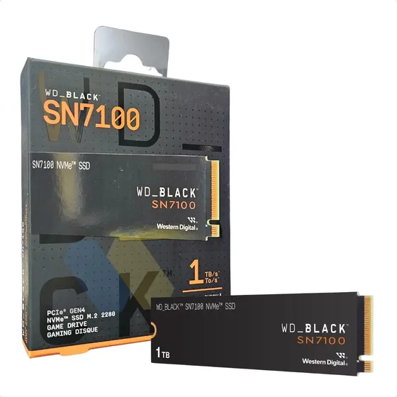 Ssd Wd Western Digital Black 1tb Sn7100 Nvme M.2 2280 Pcie Gen4