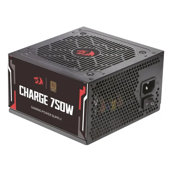 Fonte Gamer Redragon Charge 750W ATX 80 Plus Bronze Preto Fonte Gamer Redragon Charge 750W ATX 80 Plus Bronze Preto