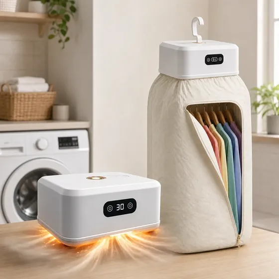 Secadora Roupas Portátil Ar Quente 600w Secador Elétrica Lar