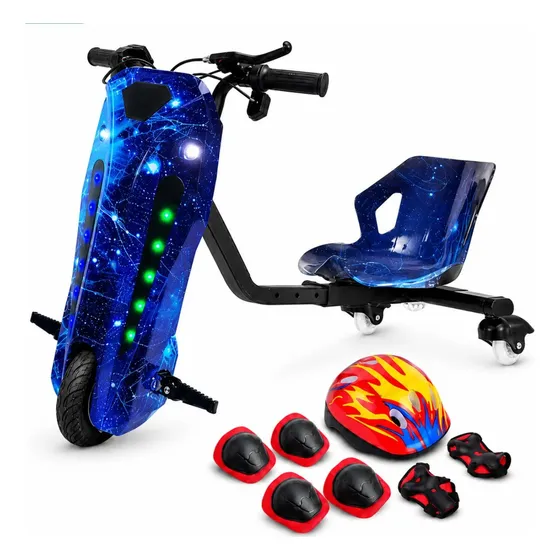 Patinete Elétrico Triciclo Drift 350w Adulto Bluetooth Led