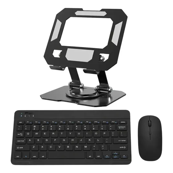 Kit Teclado Mouse + Suporte P/ Tablet Samsung S10 Lite 10.9