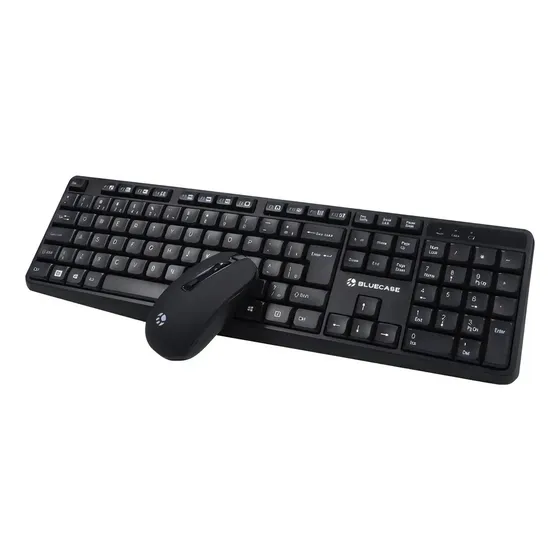 Kit Teclado E Mouse Sem Fio Bluecase Bmtw01 Preto
