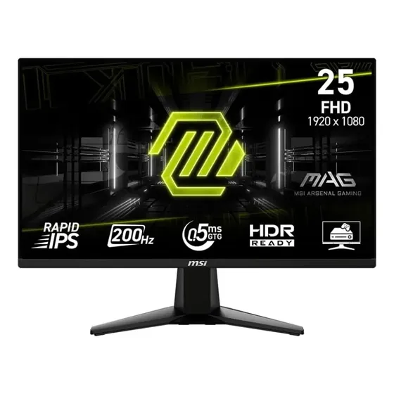 Monitor Gamer Msi 24.5 200hz 0.5ms Full Hd 1920x1080 Preto