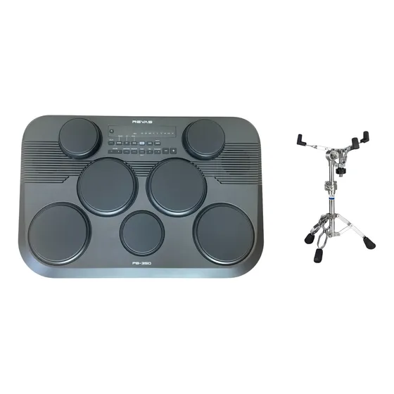 Bateria Eletronica Portatil Revas Pb-350 Roland +suporte
